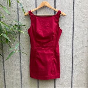 Express sheath red mini dress